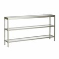 Hudson & Canal Henn &amp; Hart  Alexis Satin Nickel Console Table - 29 x 55 x 10 in. AT0375